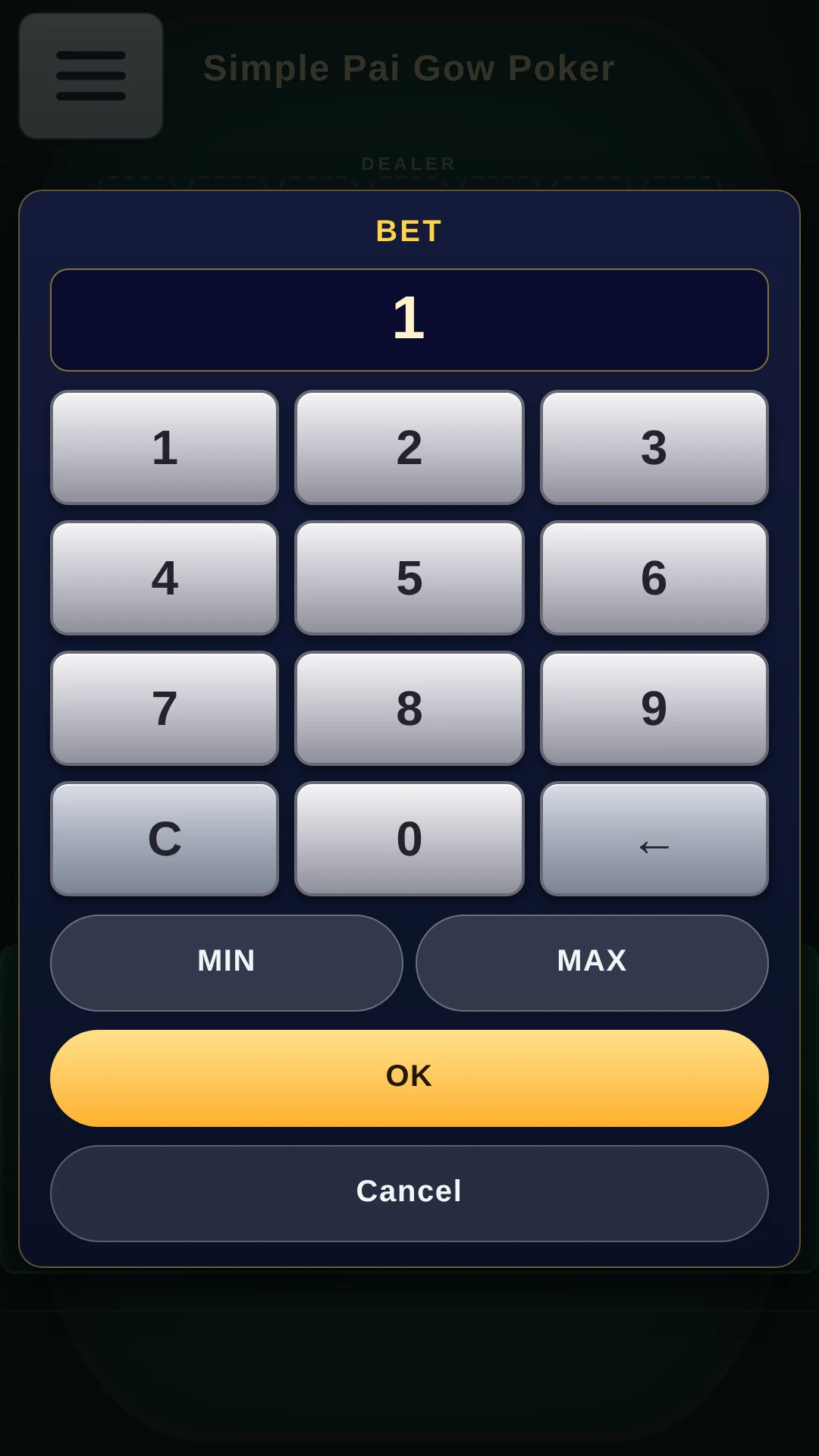 Simple Pai Gow Poker : Face Up screenshot
