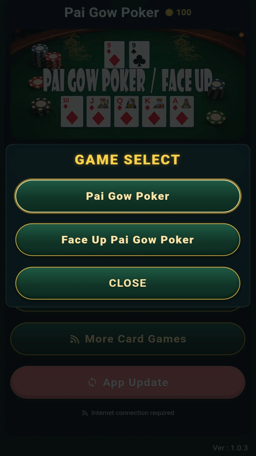 Simple Pai Gow Poker : Face Up screenshot